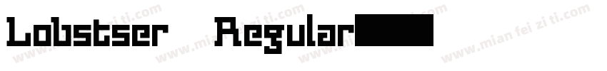Lobstser Regular字体转换